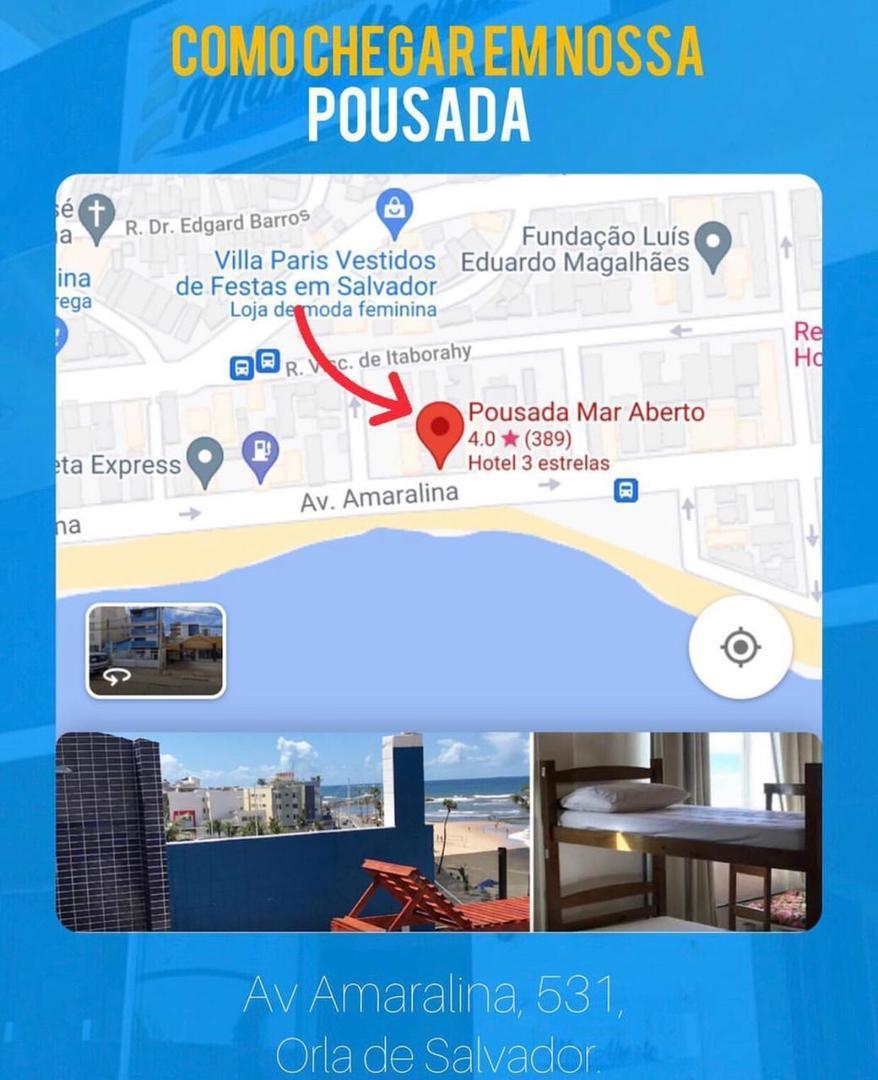 Pousada Mar Aberto Salvador da Bahia Exterior foto